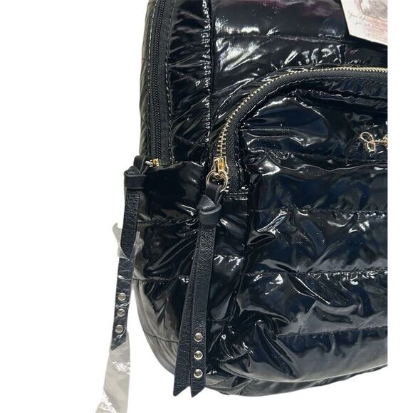 Jessica Simpson Womens Backpack Black Puffer Quilt Meteorite Portia Backpack NWT - Picture 3 of 7